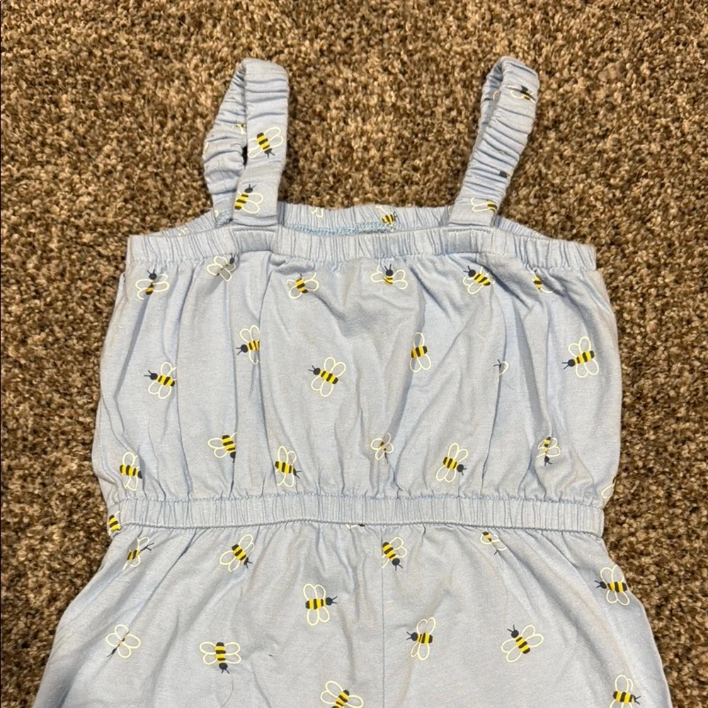 Old Navy Blue Jumpsuit with Adjustable Straps and Elastic Waist - Picture 3 of 3